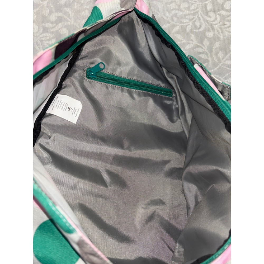 KAVU‎ Rope Bag Sling Backpack Polka Dot Green Pink Grey Crossbody - Picture 4 of 8
